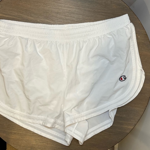 Champion White Running Shorts with Logo - Picture 6 of 9